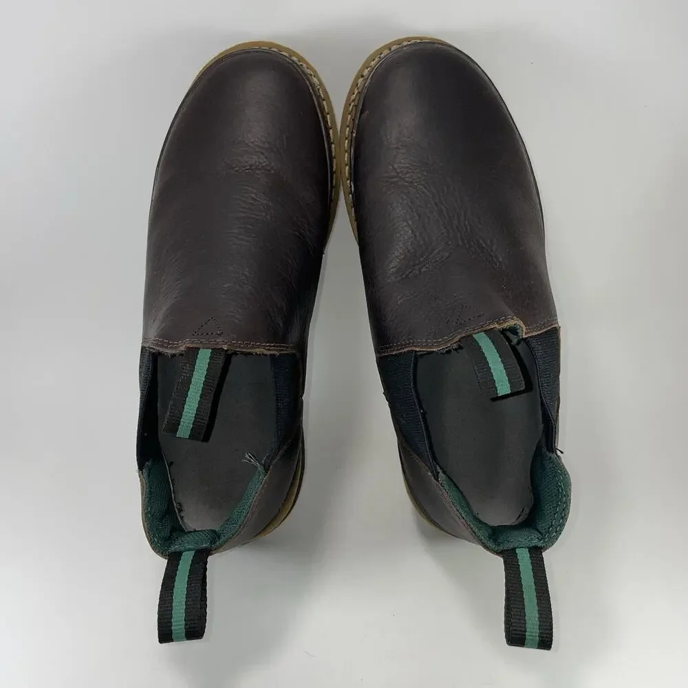 Georgia Boot Giant Romeo GR262 Mens Size 11 W Wide Brown Leather Slip On Work